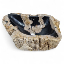 Évier En Pierre Naturelle En Bois Fossilisé À Poser