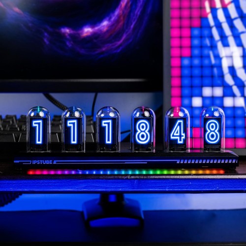 Horloge nixie tube led rgb - nixie,