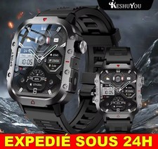 ✅ Montre Sport Plein Air Intelligente Ecran HD Lampe Poche LED Bluetooth Homme
