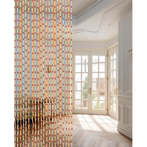 Rideau perles bois - rideau, 90x200cm