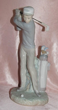 Lladro Large Porcelain Figurine The Golfer