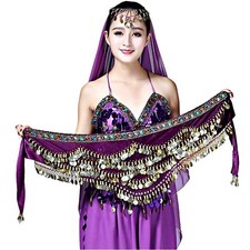 Ceinture Danse Orientale Femme Fille Foulard Danse du VentreCeinture Foulard ...