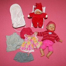 Lot of 2 Corolles dolls + clothes and accessories