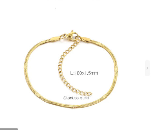 Bracelet très fin - plat, en