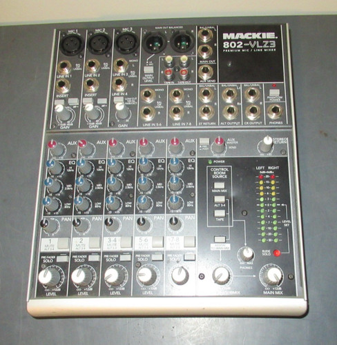 Mackie 802 vlz3 channel no - 802-vlz3, 8-channel