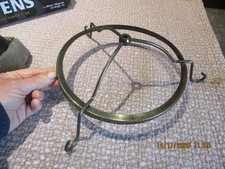 Ancien Accessoire en fer Lustre à Abat Jour Penderie Saucisson Outil Déco Nöel