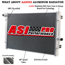 2 Rangées Aluminium Radiateur