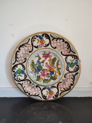 Grand plat faïence - grand, en