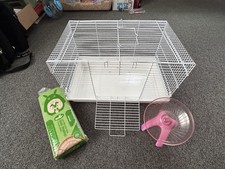 hamster cage 47cm / 18.5inches (include 1 Cage, 500g Bedding, 18cmRunning Plate)