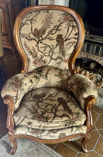 Fauteuil crapaud bois - , et