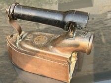 ⭐️ ANCIEN FER REPASSER CUIVRE ANTIQUE COPPER CAST IRON SAD ALTES BUGELEISEN 19th