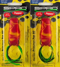 (LOT OF 2) SPRO BRONZEYE POP 60 1/2OZ SBEPP60ORJ ORANGE JUICE BN2219