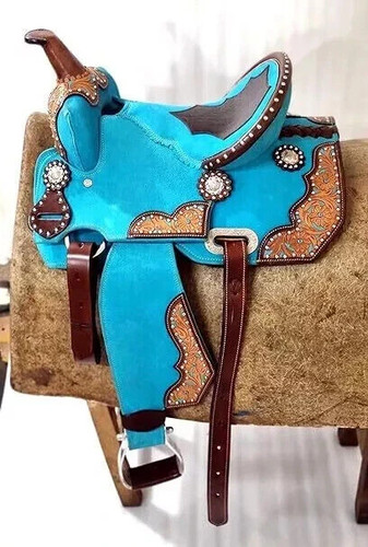 Selle western cuir taille - en,