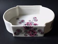 ANTIQUE LIMOGES PORCELAIN SOAP DISH MICHELEAUD BROTHERS FLOWERS 