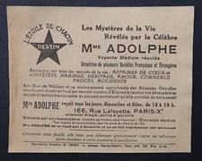 Carte visite publicité MADAME