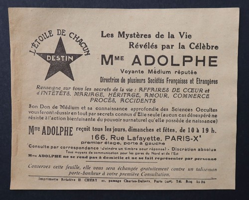 Carte visite publicité madame - visite,