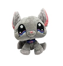 Littlest Pet Shop LPS Gray Chinchilla 10" Plush Stuffed Animal Toy NO Code