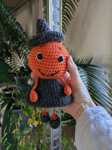 Doudou halloween peluche fait - doudou,