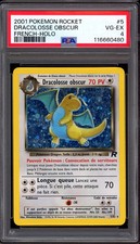 2001 Pokémon French Rocket Dark Dragonite (Dracolosse Obscur) Holo #5 PSA 4