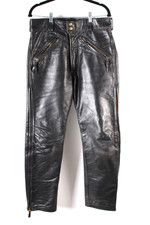 Langlitz Leather Motorcycle 3/4 Zip Pants Mens Size 32x31 USA