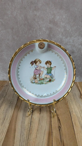 Assiette bouillie vintage - assiette,