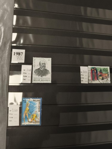 Timbres belgique 1987 - timbres, x2