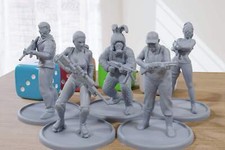 Zombie Apocalypse Survivors - 3D Imprimé Mini Figurines pour Post Apocalyptic