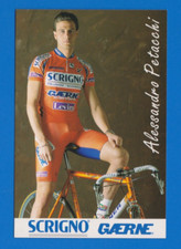 CYCLING cycling card ALESSANDRO PETACCHI team SCRIGNO GAERNE 1998
