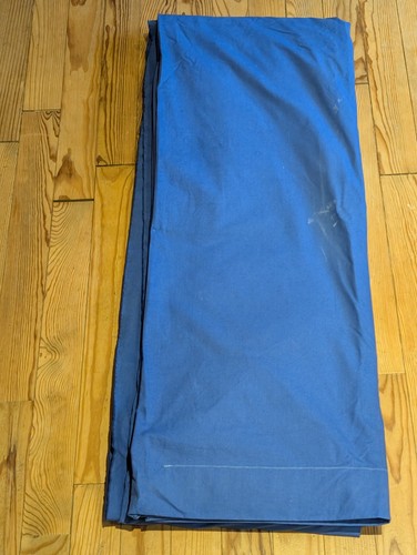 énorme coupon tissu bleu - de,