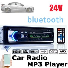 24V 1Din Autoradio Bluetooth Voiture USB Aux-In FM MP3 Stéréo Lecteur Car Radio