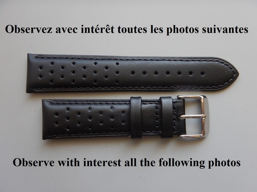 Solide bracelet noir - 22, mm