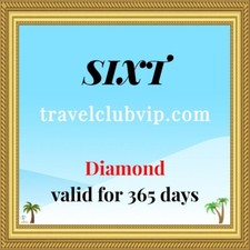 Sixt Car Rental Diamond Status for 365 days
