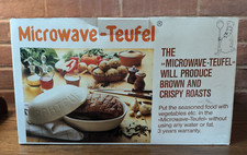 Vintage 1980'S Microwave Devil Clay Pot Microwave Teufel German Ceramic Dish