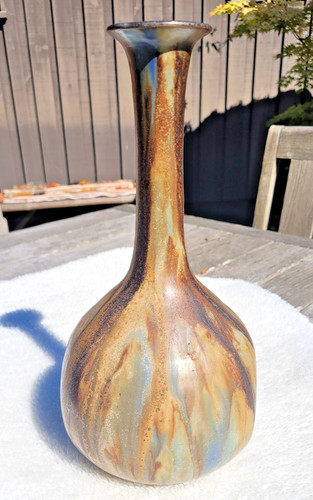 Grand vase grès signé - grand,