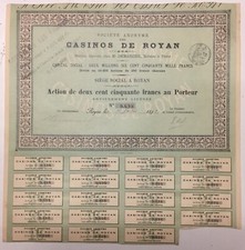 Casino de ROYAN - old action of the year 1898 