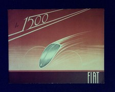 Fiat 1500 - 6 cylinders - advertising leaflet - brochure - Turin - YEAR 1935