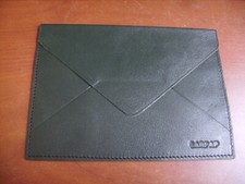 Pochette vintage en cuir vert