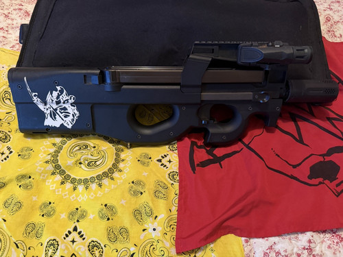 Gbb hpa p90 airsoft rifle - airsoft-, w/