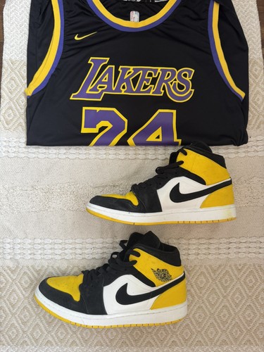 Jordan mid yellow toe - 1,