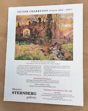 Victor Charreton Sternberg gallery exhibition ad 1998 vintage art magazine print