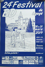 AFFICHE CAROLINE BALDWIN DE TAYMANS POUR LE SALON BD DE LIGUGE EN 2019 TBE