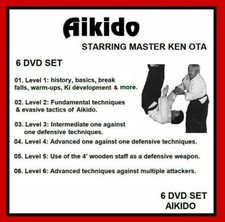 MASTERING AIKIDO 6 DVD Set with MASTER KEN OTA Training series