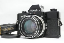 [Exc+5] Minolta SRT101 Black 35m SLR Film Camera + MC 55mm f1.7 From JAPAN