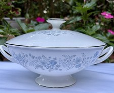 Belle Fleur Wedgwood Footed Covered Vegetable Serving Bowl
