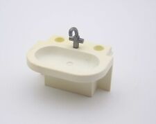 PLAYMOBIL (Y205) HOSPITAL - white recessed sink baby bathtub 4404 (Yellow)