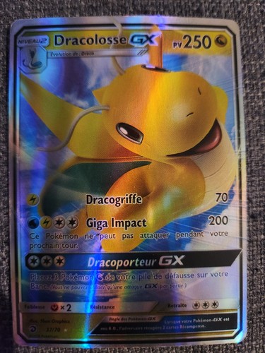 Carte pokémon dracolosse - carte, gx