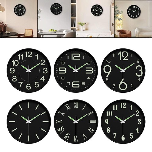 Horloge murale phosphorescente