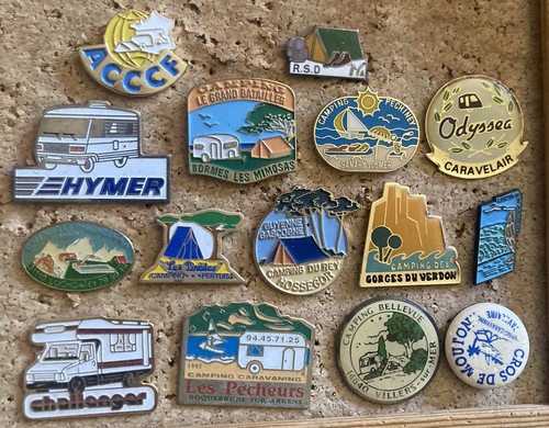 Lot pin pins - pin’s, camping