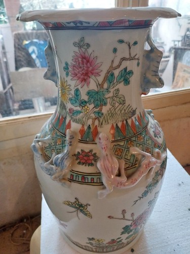 Grand vase chinois en - vase, chinois,