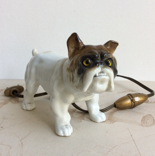 Bulldog capodimonte veilleuse - bulldog,
